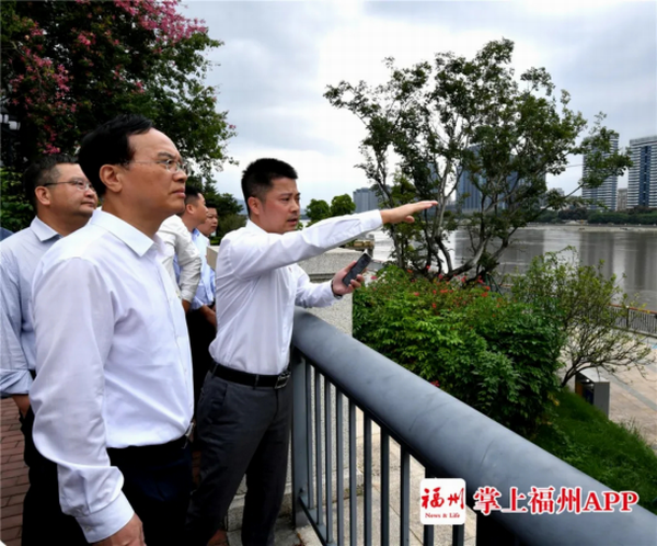 福州市河长林宝金书记巡视城区河湖